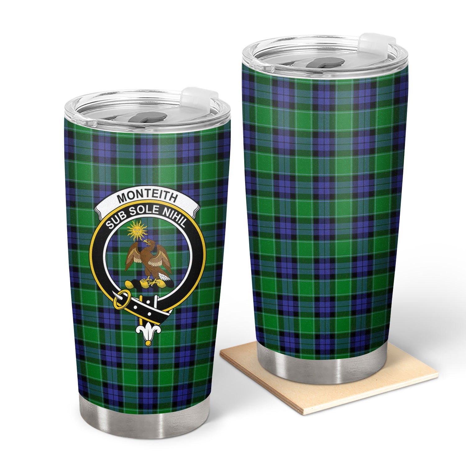 Clan Monteith Tartan Crest Tumbler KU47 Clan Monteith Tartan Today   