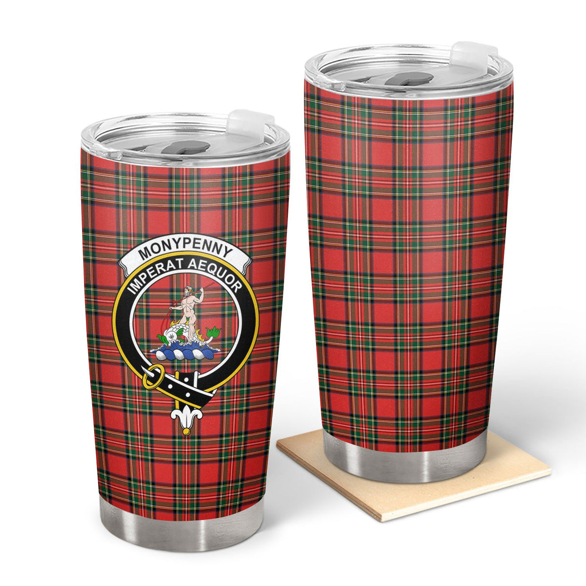 Clan Monypenny Tartan Crest Tumbler PM97 Clan Monypenny Tartan Today   