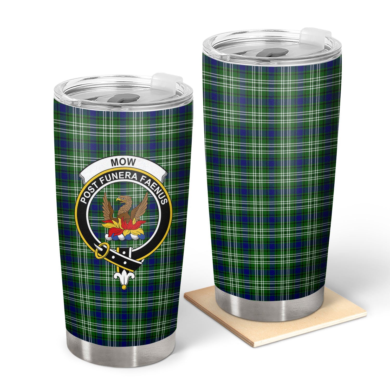 Clan Mow Tartan Crest Tumbler VP41 Clan Mow Tartan Today   