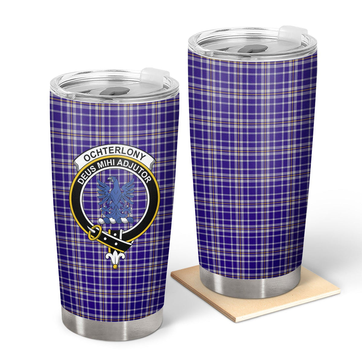 Clan Ochterlony Tartan Crest Tumbler EE32 Clan Ochterlony/ Ochterlonie Tartan Today   