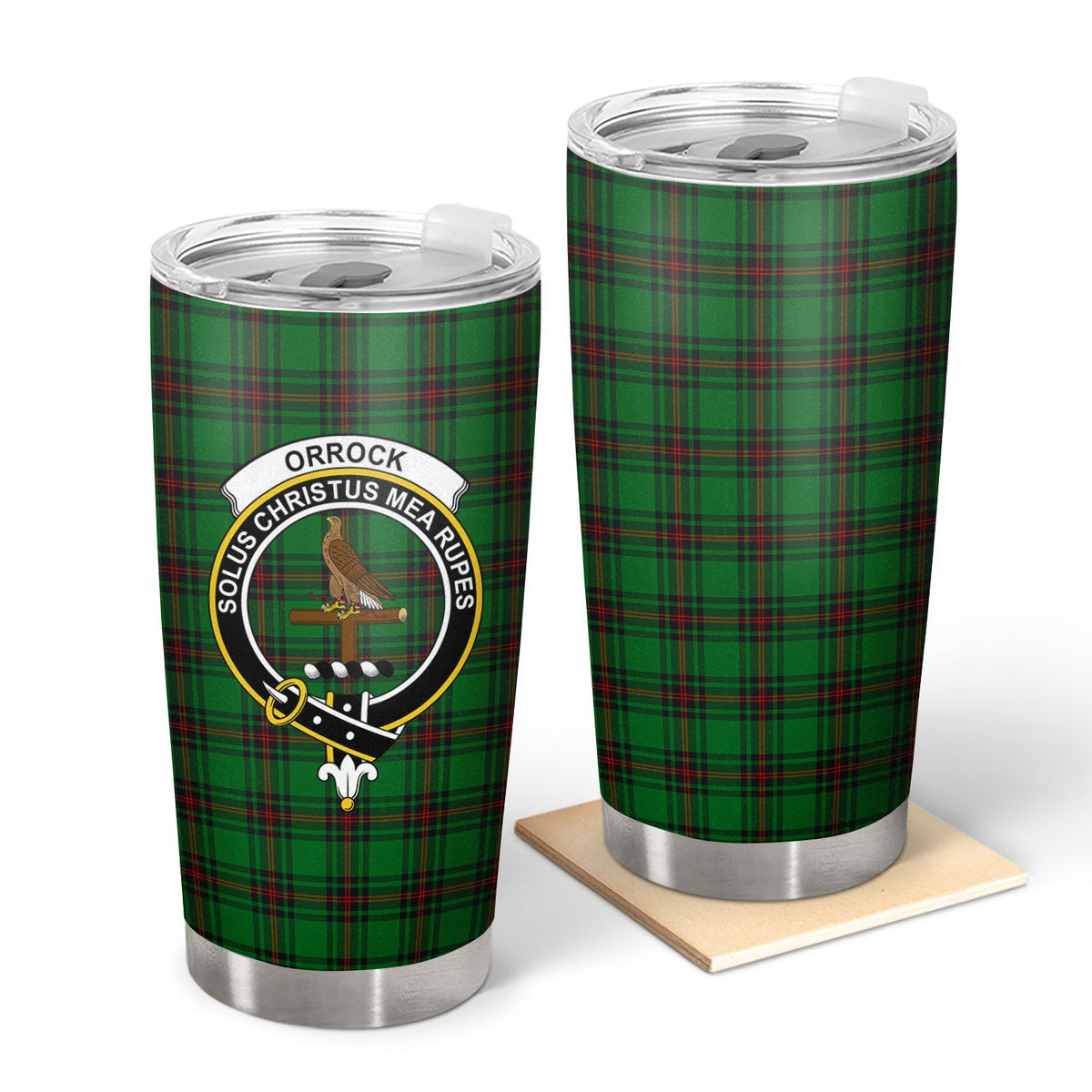 Clan Orrock Tartan Crest Tumbler IQ28 Clan Orrock Tartan Today   