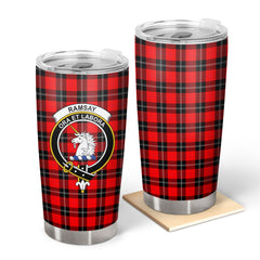 Clan Ramsay Modern Tartan Crest Tumbler NY79 Clan Ramsay Tartan Today   