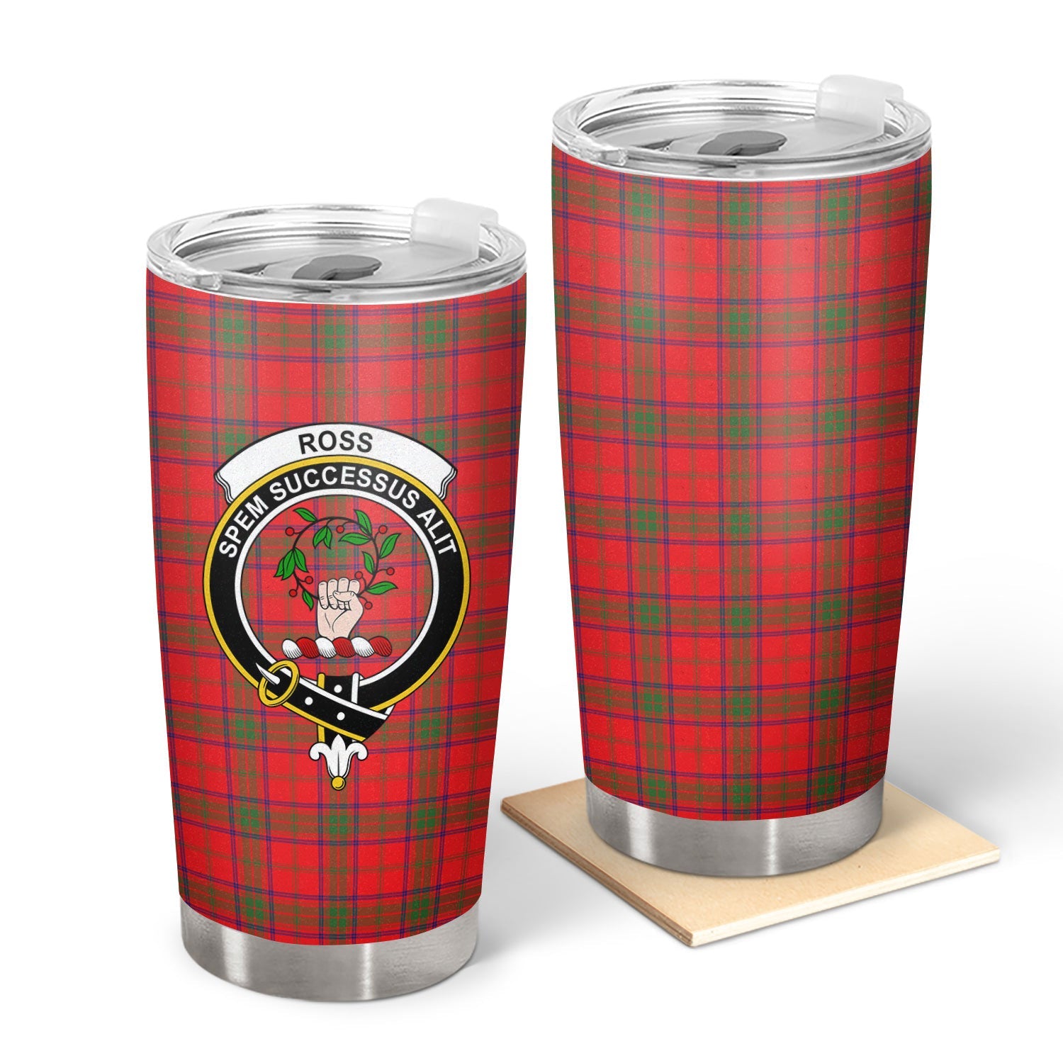 Clan Ross Modern Tartan Crest Tumbler KF85 Clan Ross Tartan Today   