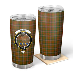 Clan Scott Brown Modern Tartan Crest Tumbler FB28 Clan Scott (Scott Tartan) Tartan Today   