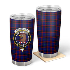 Clan Wedderburn Tartan Crest Tumbler HS81 Clan Wedderburn Tartan Today   