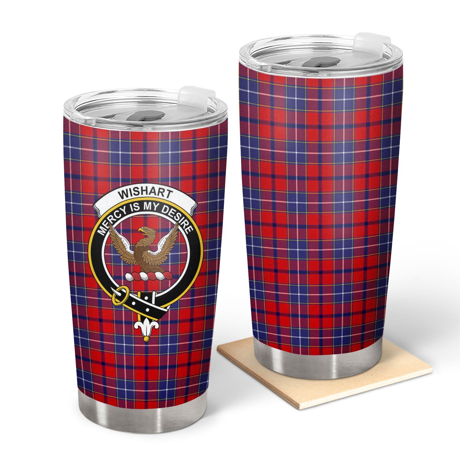 Clan Wishart Dress Tartan Crest Tumbler GH20 Clan Wishart Tartan Today   