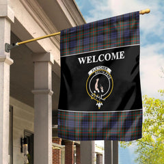 Clan Fletcher Tartan Crest Black Garden Flag XN85 Clan Fletcher Tartan Today   