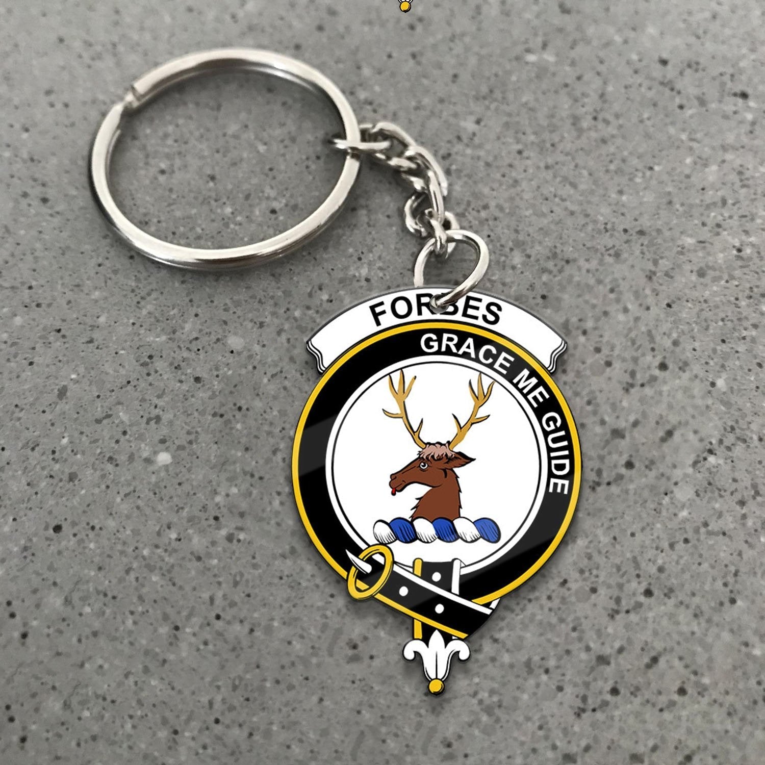 Clan Forbes Tartan Crest Keychain XY66 Clan Forbes Tartan Today   