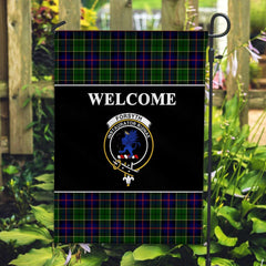 Clan Forsyth Tartan Crest Black Garden Flag BM84 Clan Forsyth Tartan Today   