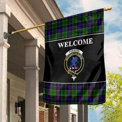 Clan Forsyth Tartan Crest Black Garden Flag BM84 Clan Forsyth Tartan Today   