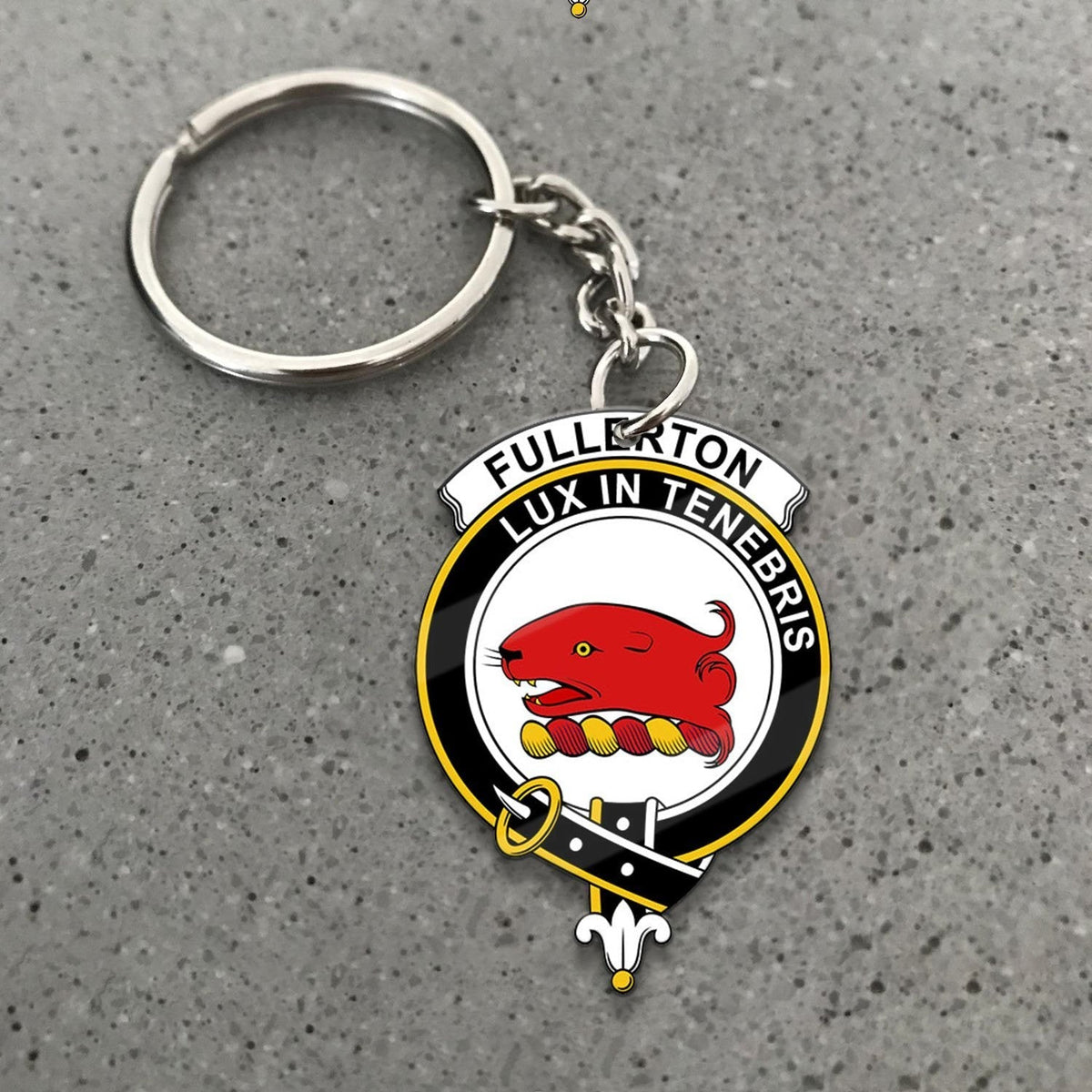 Clan Fullerton Tartan Crest Keychain VJ18 Clan Fullarton/Fullerton Tartan Today   