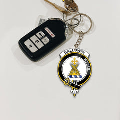 Clan Galloway Tartan Crest Keychain II83 Clan Galloway Tartan Today   