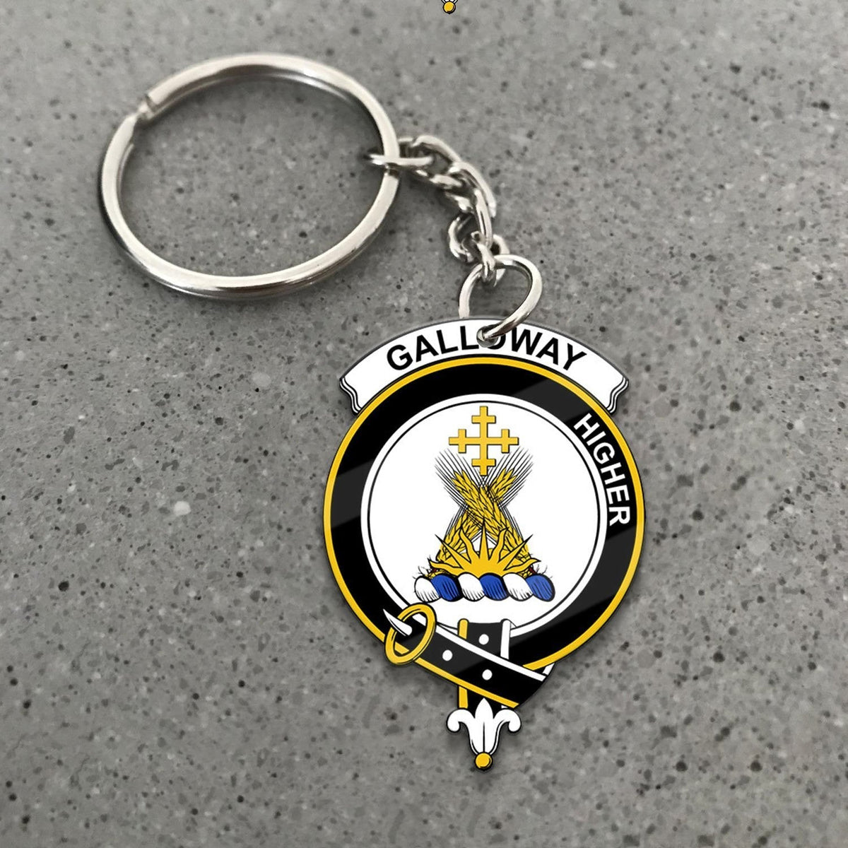 Clan Galloway Tartan Crest Keychain II83 Clan Galloway Tartan Today   