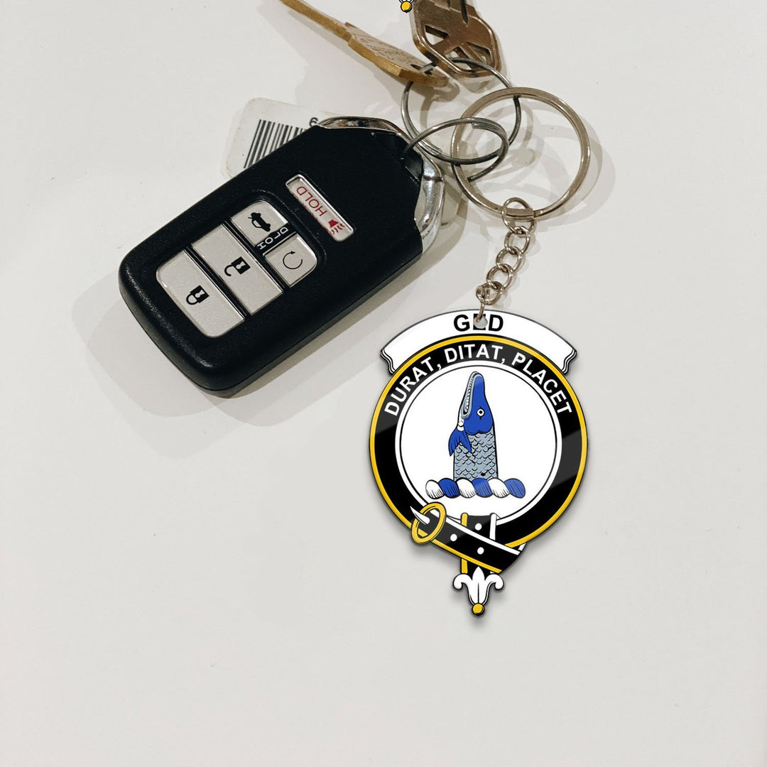 Clan Ged Tartan Crest Keychain KI47 Clan Ged Tartan Today   