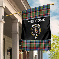 Clan Glass Tartan Crest Black Garden Flag YD44 Clan Glass Tartan Today   