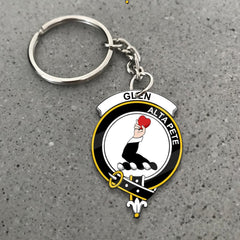 Clan Glen Tartan Crest Keychain PY61 Clan Glen Tartan Today   