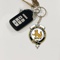 Clan Gow (or McGouan) Tartan Crest Keychain UK78 Clan Gow Tartan Today   