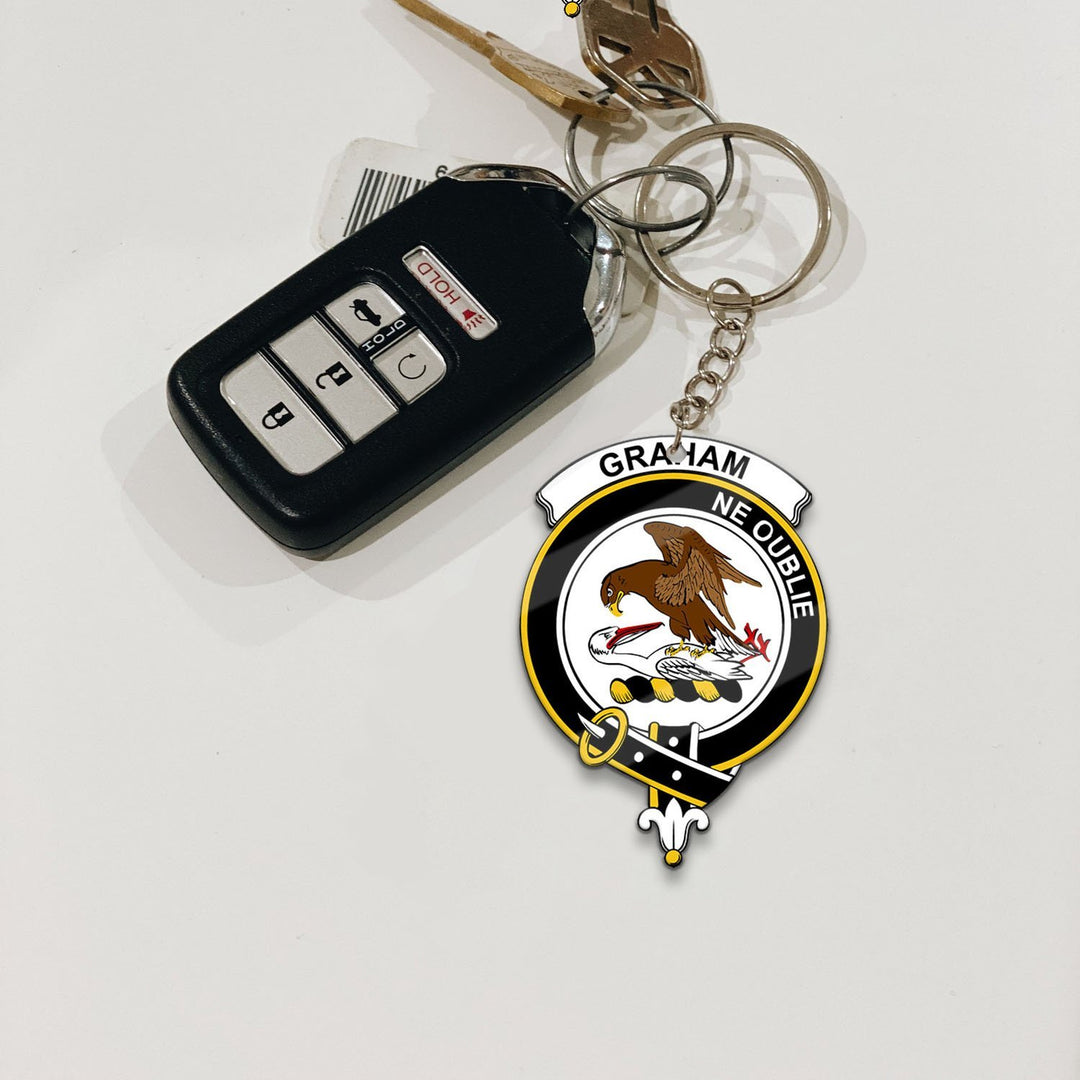 Clan Graham Tartan Crest Keychain YD92 Clan Graham Tartan Today   