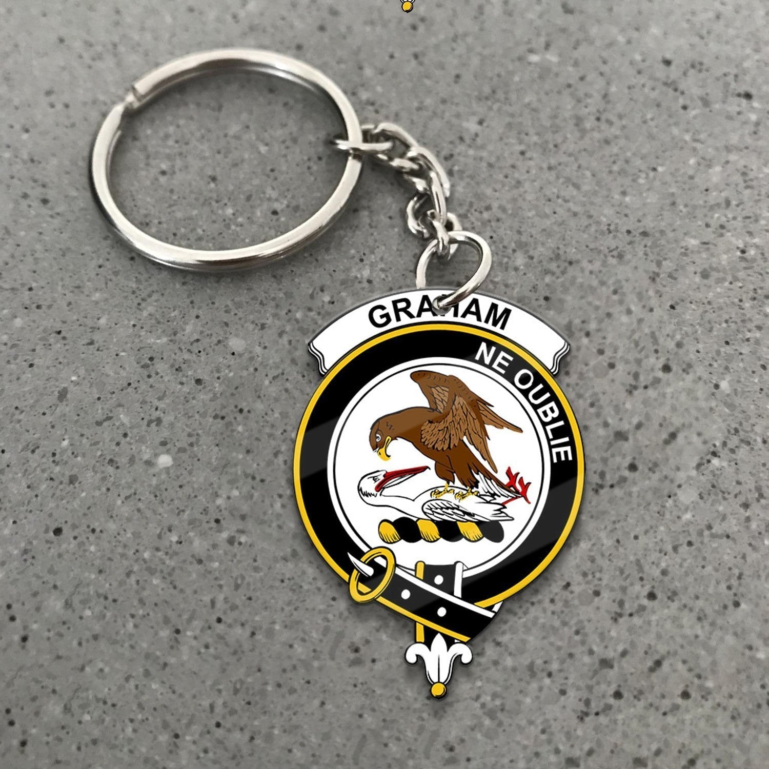 Clan Graham Tartan Crest Keychain YD92 Clan Graham Tartan Today   