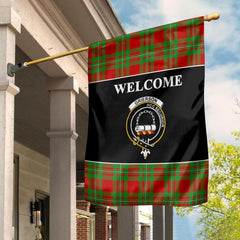 Clan Grierson Tartan Crest Black Garden Flag HJ85 Clan Grierson Tartan Today   