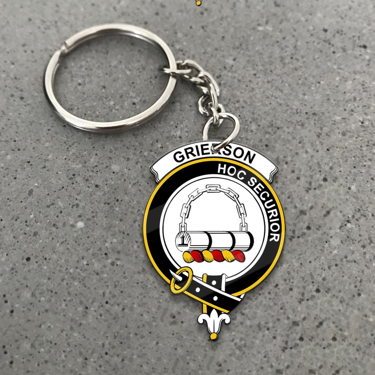 Clan Grierson Tartan Crest Keychain AH70 Clan Grierson Tartan Today   