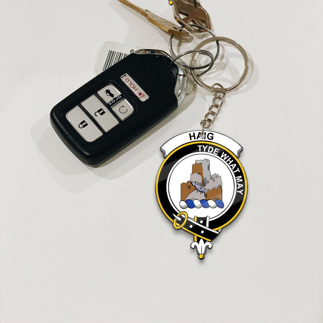 Clan Haig Tartan Crest Keychain HW83 Clan Haig Tartan Today   