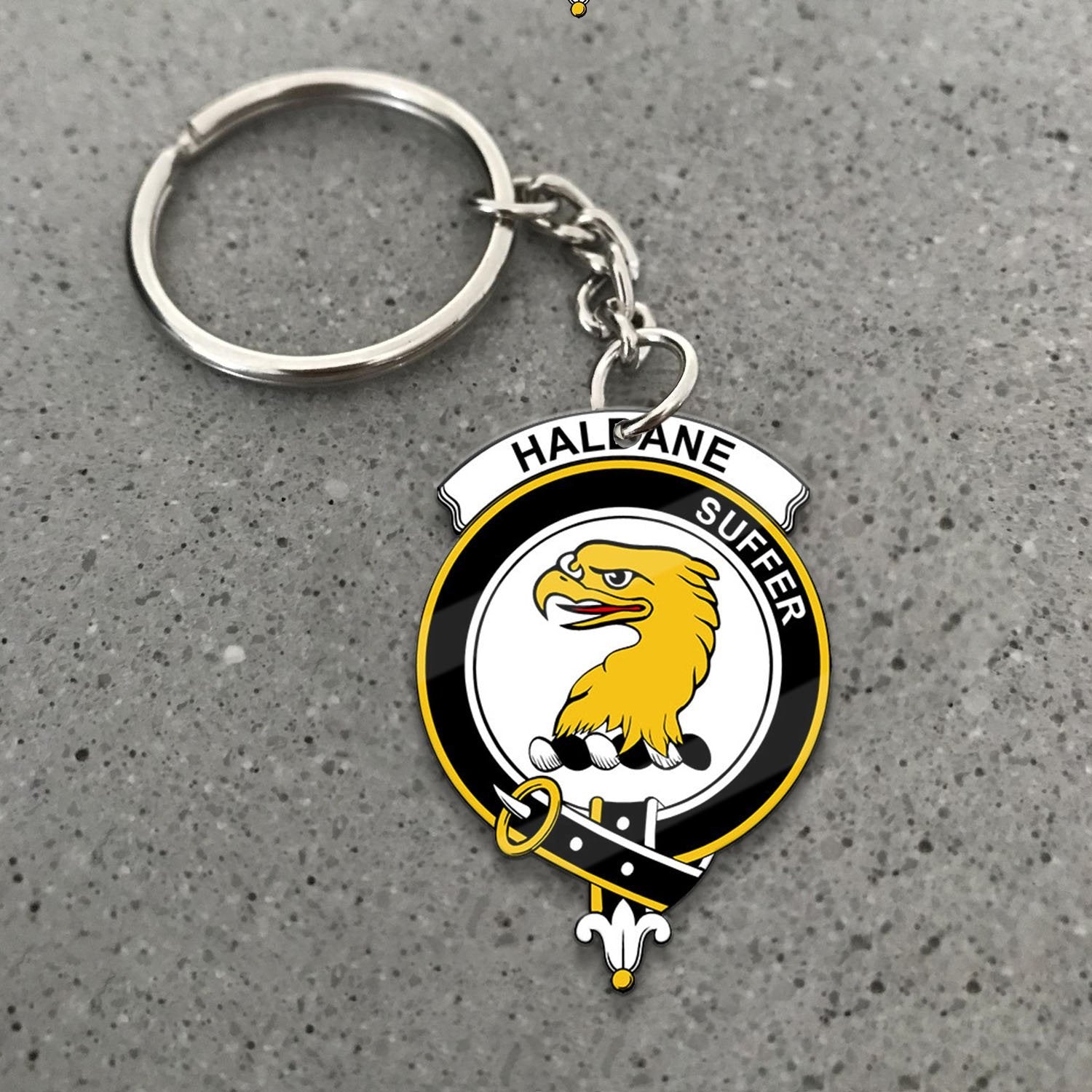 Clan Haldane Tartan Crest Keychain EM96 Clan Haldane Tartan Today   