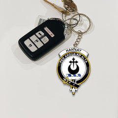 Clan Hannay Tartan Crest Keychain YZ24 Clan Hannay Tartan Today   