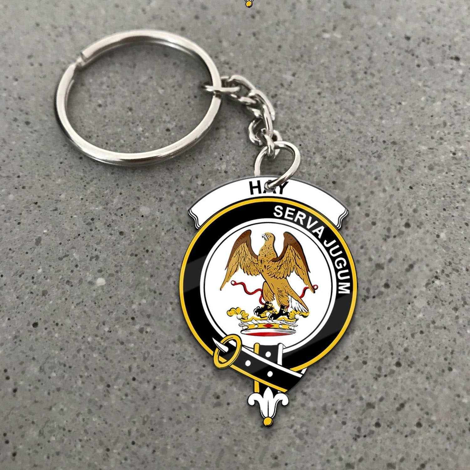 Clan Hay Tartan Crest Keychain KG31 Clan Hay Tartan Today   