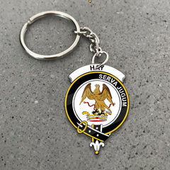 Clan Hay Tartan Crest Keychain KG31 Clan Hay Tartan Today   