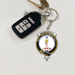 Clan Henderson Tartan Crest Keychain HL39 Clan Henderson Tartan Today   