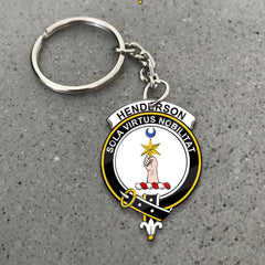 Clan Henderson Tartan Crest Keychain HL39 Clan Henderson Tartan Today   