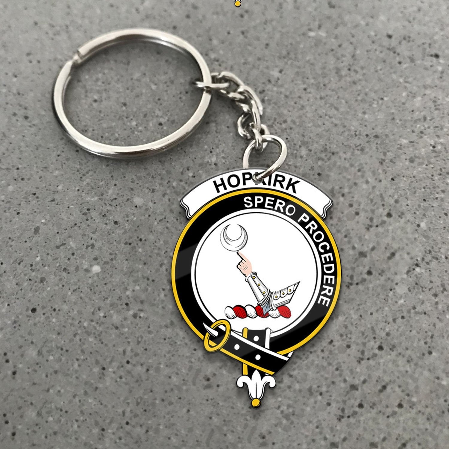 Clan Hopkirk Tartan Crest Keychain SJ80 Clan Kirk Tartan Today   