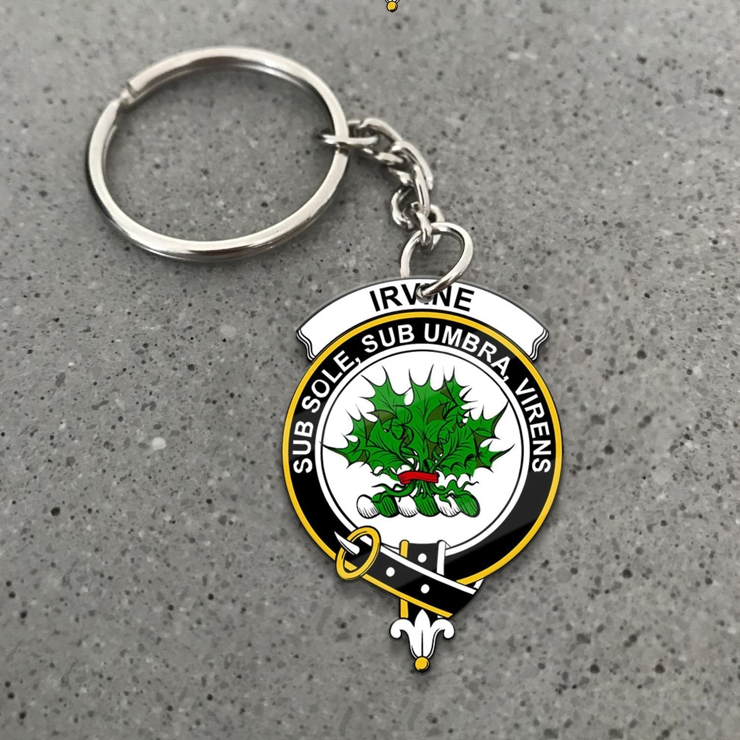 Clan Irvine Tartan Crest Keychain PR52 Clan Irvine Tartan Today   