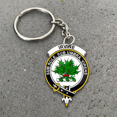 Clan Irvine Tartan Crest Keychain PR52 Clan Irvine Tartan Today   