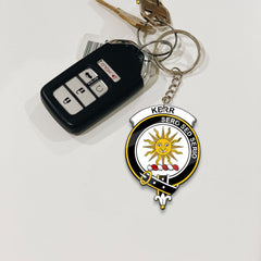 Clan Kerr Tartan Crest Keychain LE40 Clan Kerr Tartan Today   