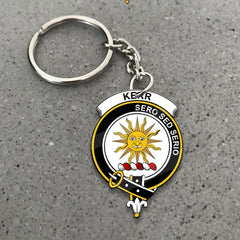 Clan Kerr Tartan Crest Keychain LE40 Clan Kerr Tartan Today   