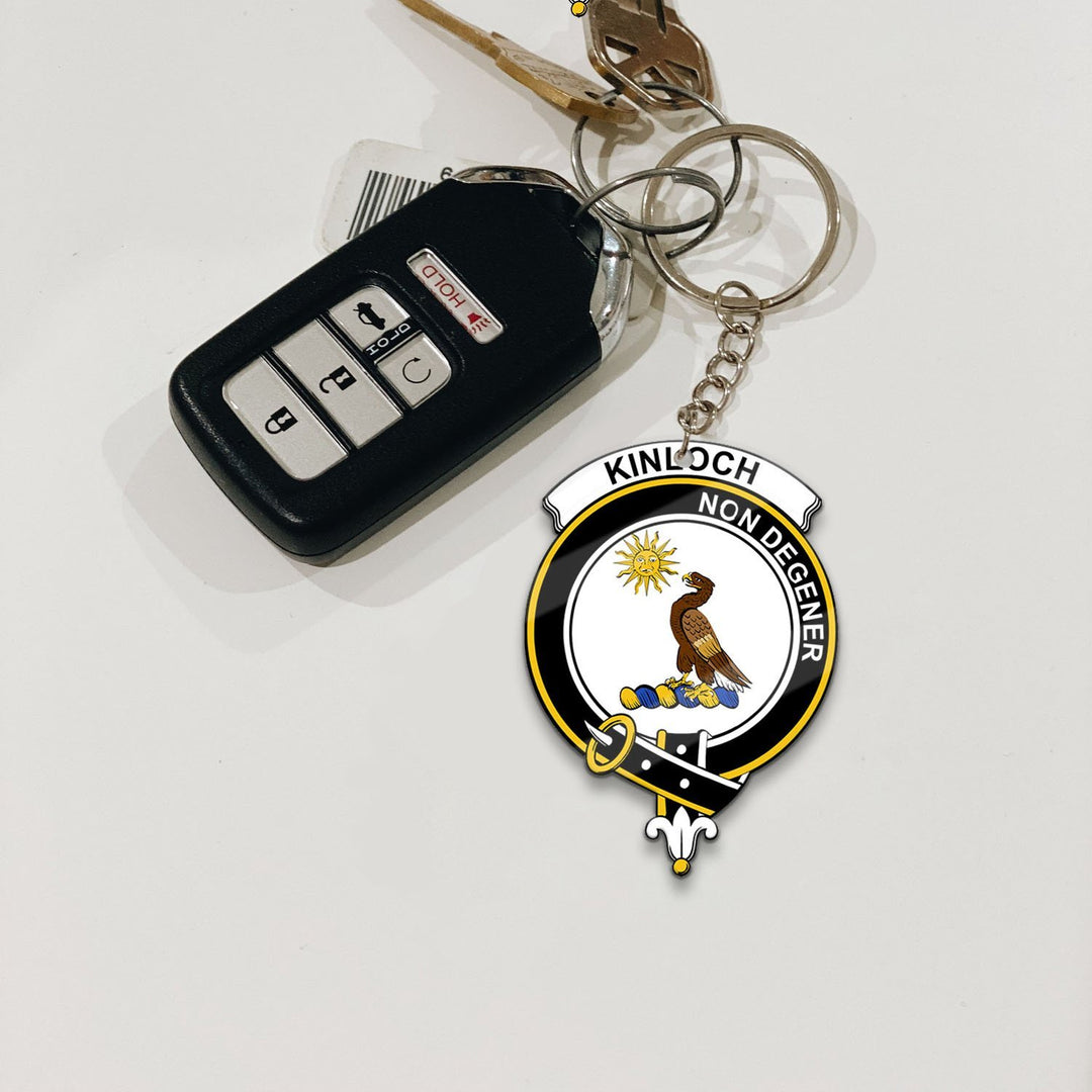 Clan Kinloch Tartan Crest Keychain HJ32 Clan Kinloch Tartan Today   