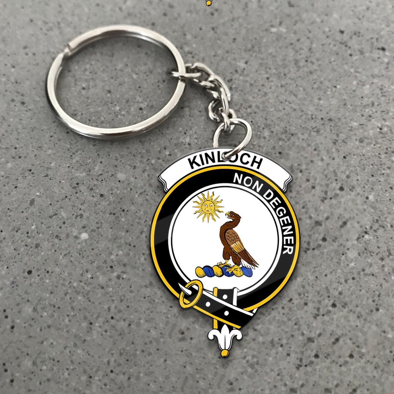 Clan Kinloch Tartan Crest Keychain HJ32 Clan Kinloch Tartan Today   