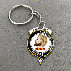 Clan Kirkaldy Tartan Crest Keychain DH26 Clan Kirk Tartan Today   