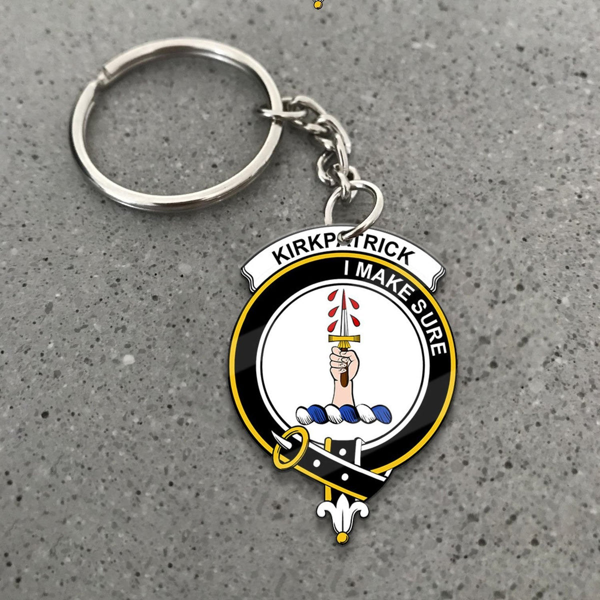 Clan Kirkpatrick Tartan Crest Keychain MA65 Clan Kirk Tartan Today   