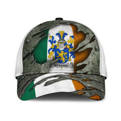 Clan Mcdaniel Coat Of Arms - Irish Family Crest Classic Cap RJ38 Mcdaniel Coat Of Arms Irish Cap   