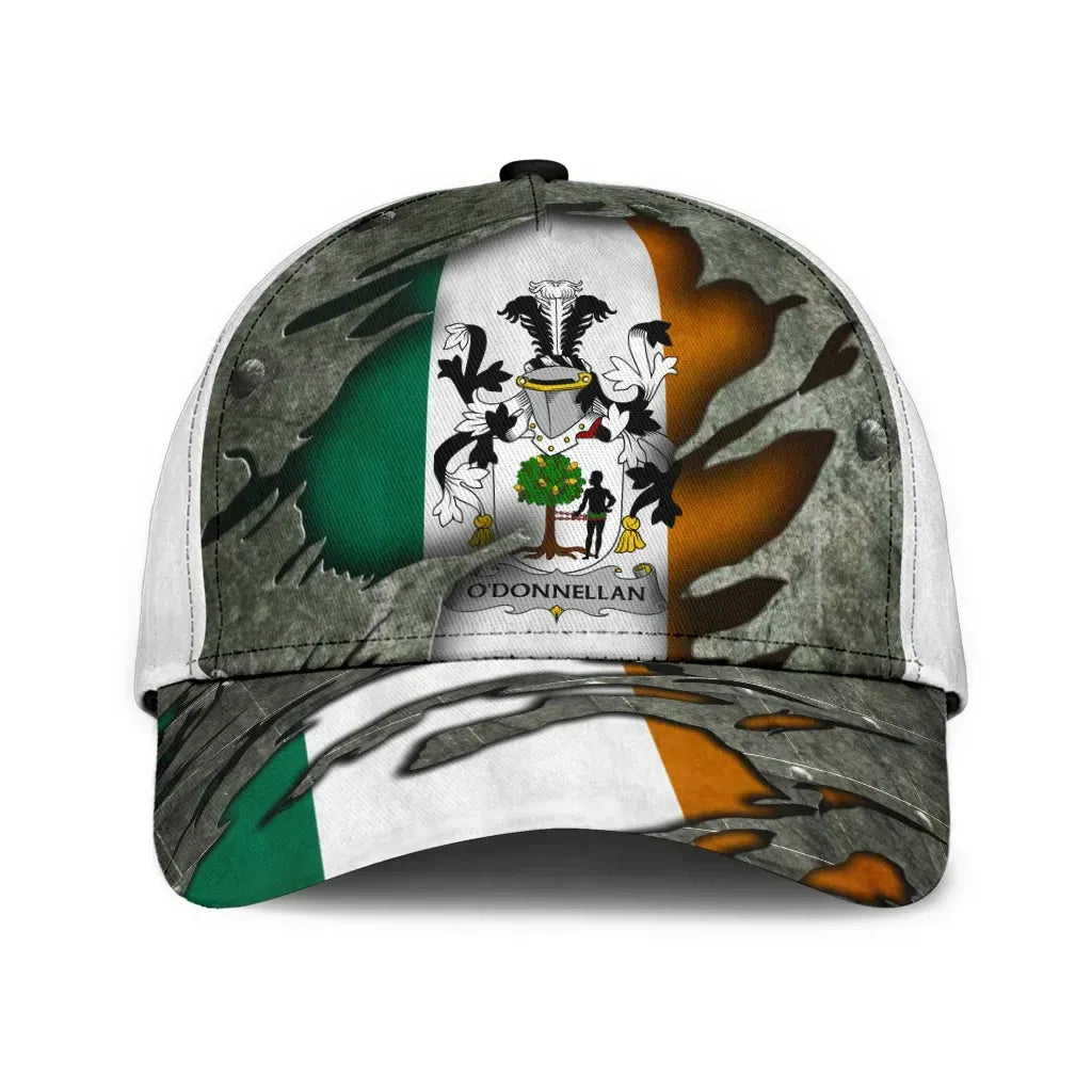 Clan Odonnellan Coat Of Arms - Irish Family Crest Classic Cap ON22 Odonnellan Coat Of Arms Irish Cap   