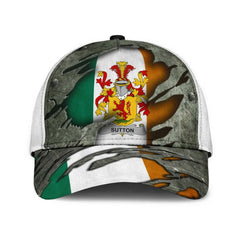 Clan Sutton Coat Of Arms - Irish Family Crest Classic Cap IJ85 Sutton Coat Of Arms Irish Cap   