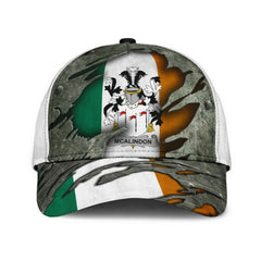 Clan Mcalindon Coat Of Arms - Irish Family Crest Classic Cap BJ19 Mcalindon Coat Of Arms Irish Cap   