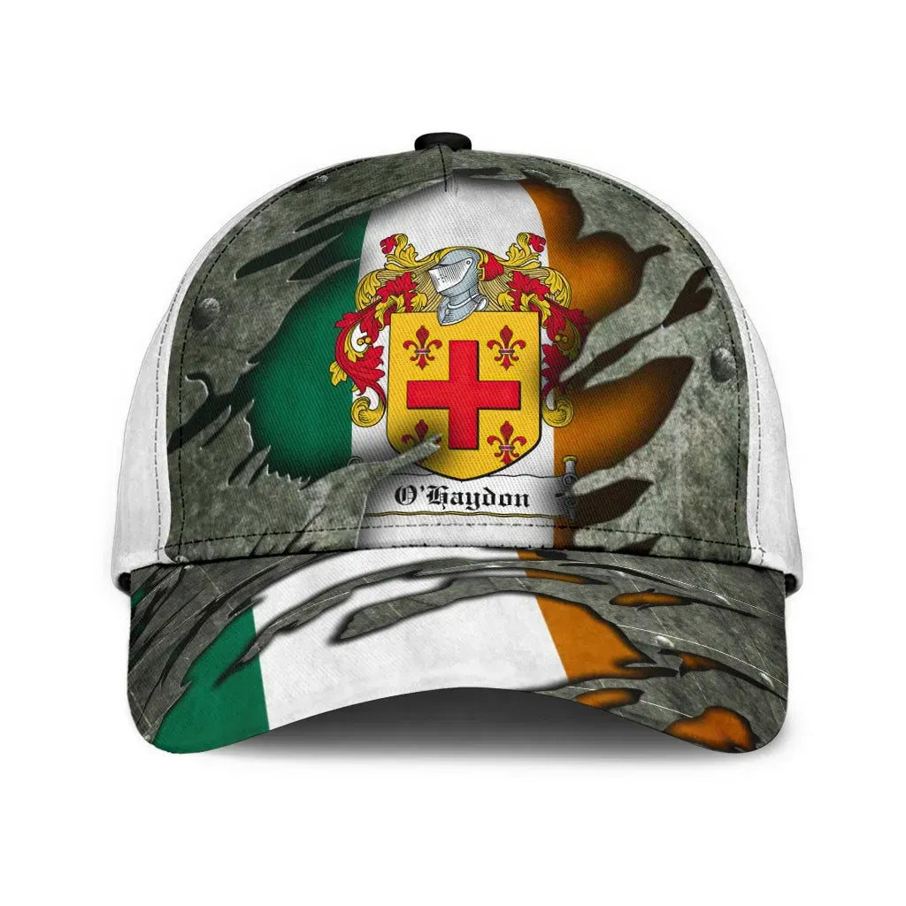 Clan Ohaydon Coat Of Arms - Irish Family Crest Classic Cap FW45 Ohaydon Coat Of Arms Irish Cap   