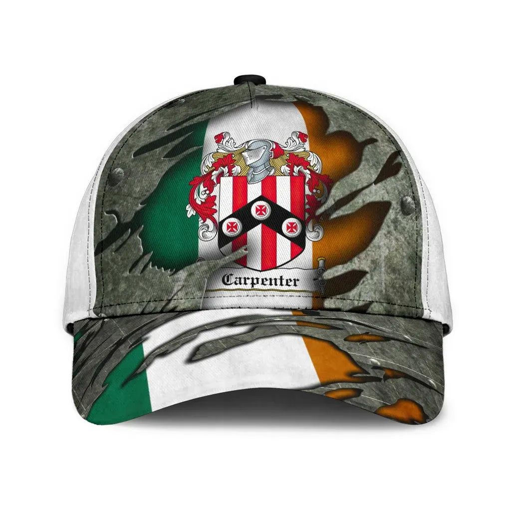 Clan Carpenter Coat Of Arms - Irish Family Crest Classic Cap BY82 Carpenter Coat Of Arms Irish Cap   