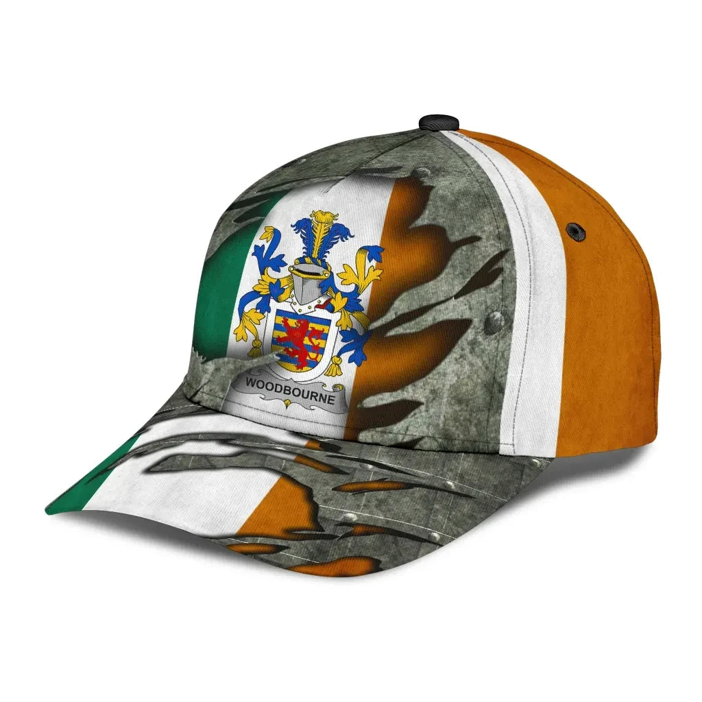 Clan Woodbourne Coat Of Arms - Irish Family Crest Classic Cap RM86 Woodbourne Coat Of Arms Irish Cap   