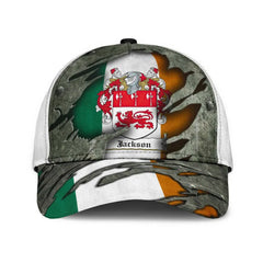 Clan Jackson Coat Of Arms - Irish Family Crest Classic Cap BJ10 Jackson Coat Of Arms Irish Cap   