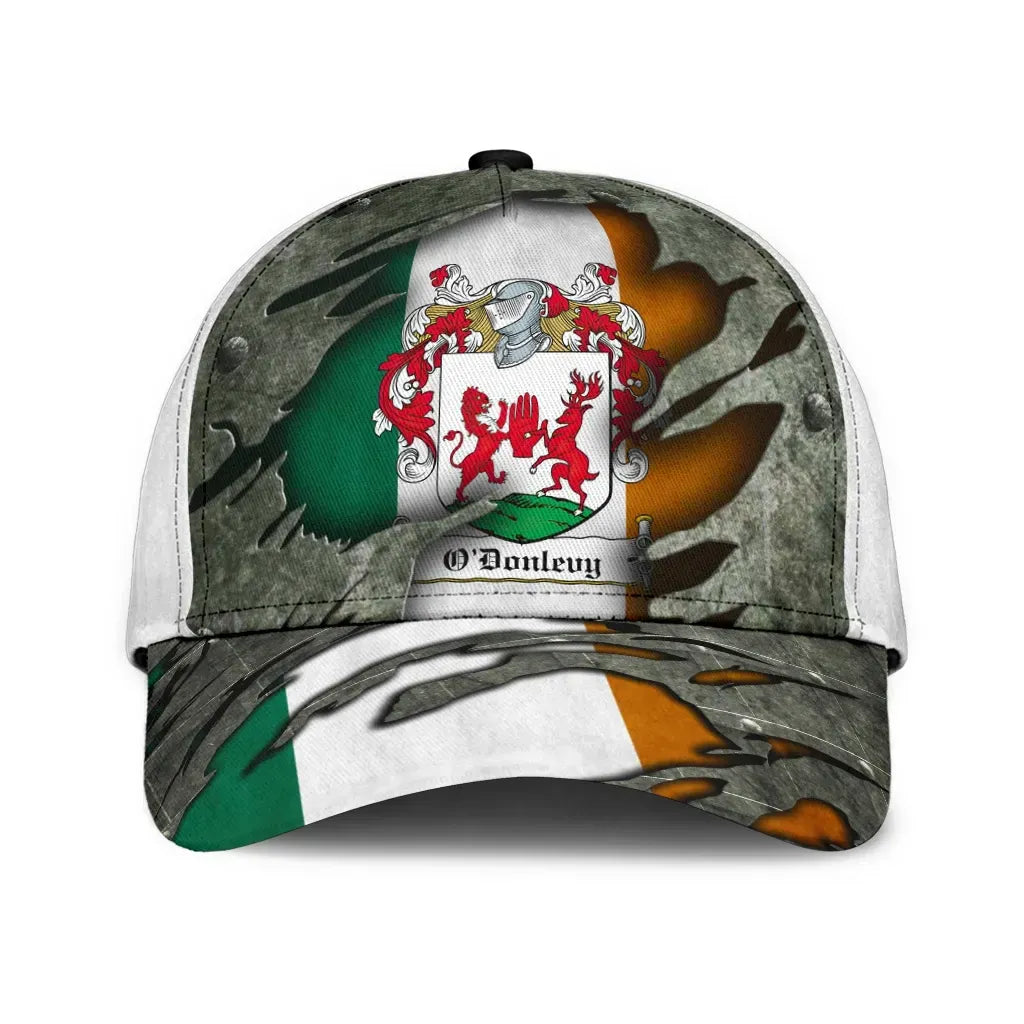 Clan Odonlevy Coat Of Arms - Irish Family Crest Classic Cap FU71 Odonlevy Coat Of Arms Irish Cap   